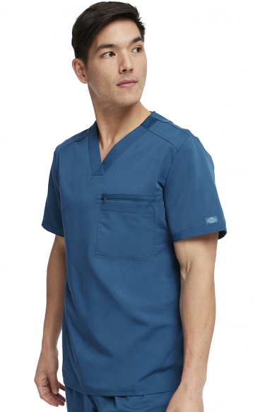 *FINAL SALE M DK865 Dickies Balance Men's Chest Pocket V-Neck Top