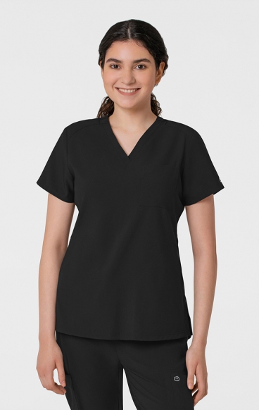 *FINAL SALE S 6045 W123 Women's Slim V-Neck Flex Top by Wink