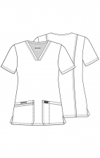 WW620 Workwear Revolution Haut à Col en V avec 3 Poches de Cherokee