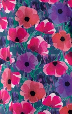 1797 Maevn Curved V-Neck Print Top - Autumn Bloom