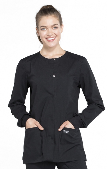 *VENTE FINALE S WW340 Workwear Professionals Veste d'Échauffement à Fermature de Pression avec 3 Poches par Cherokee