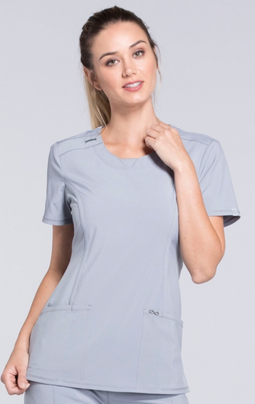 *FINAL SALE M 2624A Round Neck Top by Infinity with Certainty® Antimicrobial Technology *FINAL SALE M 2624A Round Neck Top by Infinity with Certainty® Antimicrobial Technology