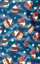 1797 Maevn Haut Imprimé à Col en V Incurvé - Festive Sips