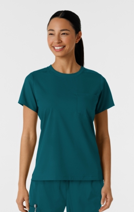 6451 Boundless Classic Women's Crew Neck Tee Scrub Top by WINK