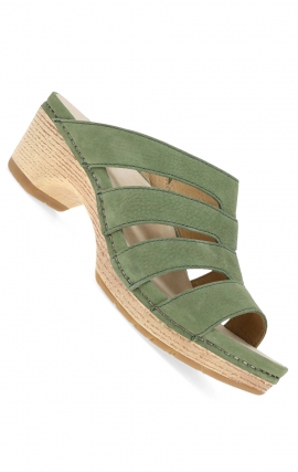 Sandale Lyndi Jade Milled Nubuck à Talons Hauts par Dansko