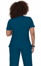 316 Koi Lite ™ Haut d’uniformes Philosophie Mock Wrap avec fermeture éclaire sur les  côtés