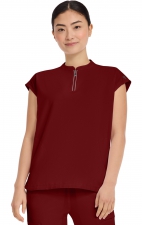2286 Healing Hands HH360 Sandy Mandarin Collar Top