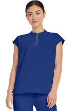2286 Healing Hands HH360 Sandy Mandarin Collar Top