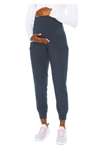 *FINAL SALE L MC029P Petite Touch Performance Maternity Jogger Pant by Med Couture *FINAL SALE L MC029P Petite Touch Performance Maternity Jogger Pant by Med Couture