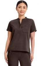HH650 HH Works Macy Button Collar Tuck In Top by Healing Hands