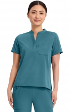 HH650 HH Works Macy Button Collar Tuck In Top by Healing Hands