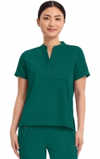 HH650 HH Works Macy Button Collar Tuck In Top by Healing Hands