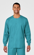 800 WORK Unisex Snap Front Round Collar Jacket by WINK