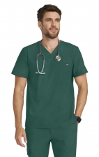 HH758 Quest Men's 1-Pocket V-Neck Scrub Top by Healing Hands