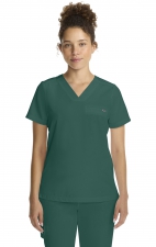 HH755 Quest Billie Tuck-in V-Neck Scrub Top by Healing Hands