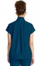 HH752 Quest Bella Partial Zip Stand Collar Scrub Top by Healing Hands