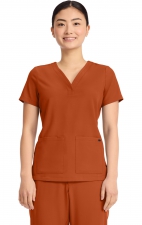 HH751 Quest 3 Pocket Y-Neck Scrub Top by Healing Hands