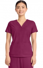 HH751 Quest 3 Pocket Y-Neck Scrub Top by Healing Hands