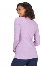 167PR Tessa T-shirt à Manches Longues de koi - Lavender Iridescent Diamond