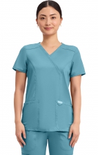 WW610 Workwear Revolution Mock Wrap Top by Cherokee