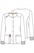 DK305 Dickies EDS Essentials Snap Front Warm-Up Jacket