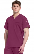 DK610 Dickies Dynamix Men's V-Neck with Chest Pocket