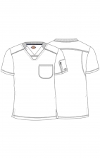 DK610 Dickies Dynamix Men's V-Neck with Chest Pocket
