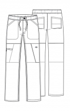 DK110 Dickies Dynamix Pantalon Cargo à Jambe Droite avec 6 Poches pour Hommes