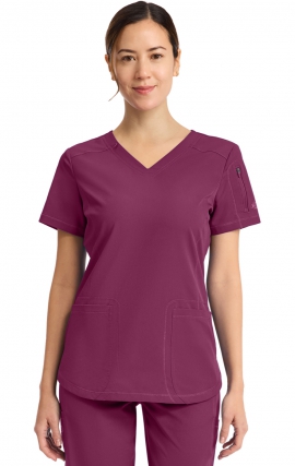 DK730 Dickies Dynamix 3 Pocket V-Neck Top