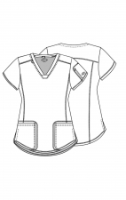 DK730 Dickies Dynamix 3 Pocket V-Neck Top