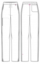 MC103 AMP Pantalon Jambe Droite à Taille Haute par Med Couture