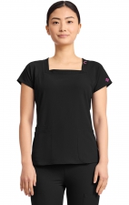 MC704 AMP Square Neck 3 Pocket Top by Med Couture