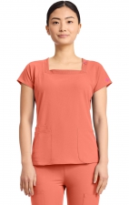 MC704 AMP Square Neck 3 Pocket Top by Med Couture