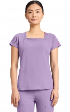 MC704 AMP Square Neck 3 Pocket Top by Med Couture