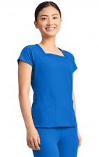 MC704 AMP Square Neck 3 Pocket Top by Med Couture