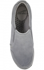 Pippy Grey Waterproof Burnished Suede Slip-On Women's Sneaker by Dansko