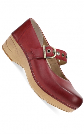 XP 2.0 Red Mary Jane Slip Resistant Adjustable Clog by Dansko