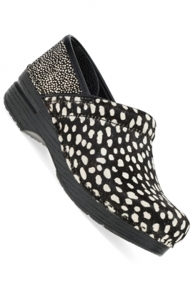 Professional Spotted Haircalf Clog for Women by Dansko
