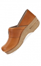 Pearson Tan Tumbled Buckled Professional Clog by Dansko