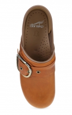 Pearson Tan Tumbled Buckled Professional Clog by Dansko