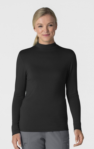 *FINAL SALE S 2129 Layers Women's Silky Mock Neck Long Sleeve Top by WINK *FINAL SALE S 2129 Layers Women's Silky Mock Neck Long Sleeve Top by WINK