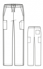 5855 W123 Pantalon Unisexe Multi-Cargo