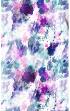 6267 WINK Haut Imprimé à Manches Dolman avec Col en Y - Futuristic Floral