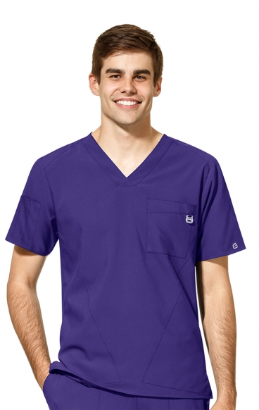 *FINAL SALE S 6355 W123 Men's V-Neck Scrub Top by WINK *FINAL SALE S 6355 W123 Men's V-Neck Scrub Top by WINK