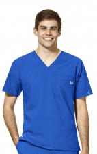 6055 W123 by WonderWink Men's Collar Top