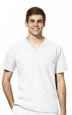 6055 W123 by WonderWink Men's Collar Top
