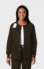 800 WonderWORK Manteau Unisexe avec Col Rond et Fermature à Pression