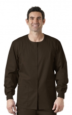 800 WonderWORK Manteau Unisexe avec Col Rond et Fermature à Pression