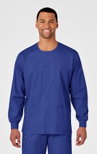 800 WonderWORK Manteau Unisexe avec Col Rond et Fermature à Pression
