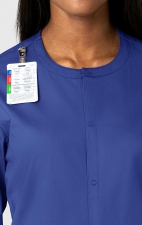 800 WonderWORK Manteau Unisexe avec Col Rond et Fermature à Pression